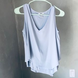 Asymmetrical layered dressy tank top